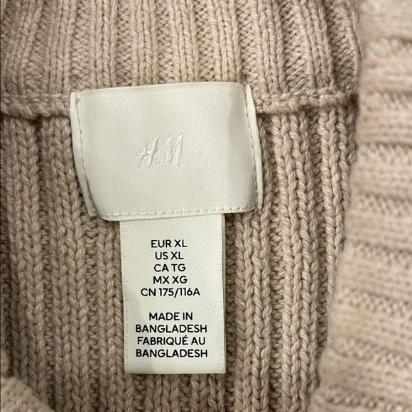 H&M Women's Ribbed Knit Sweater - Cream - Picture 5 of 5